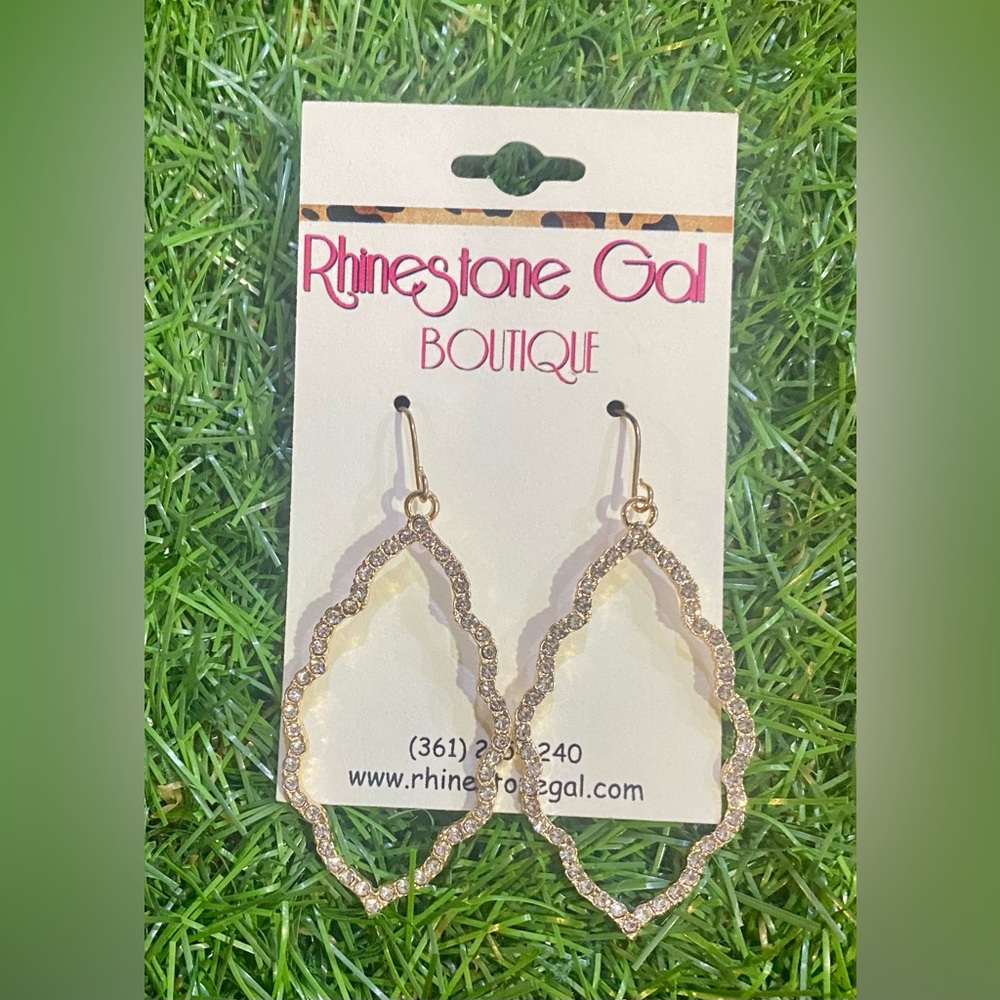 BRAND NEW WITH TAGS Crystal Shine Moroccan Earrings
